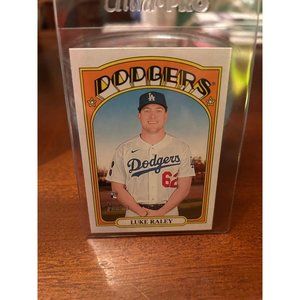 2021 topps heritage high number baseball rookie card of Luke raley #526